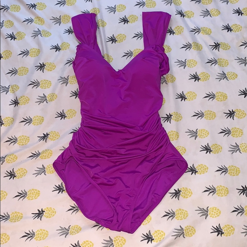 Purple women’s bathing suit